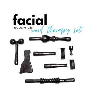 SculptICE Wood Therapy Facial Set