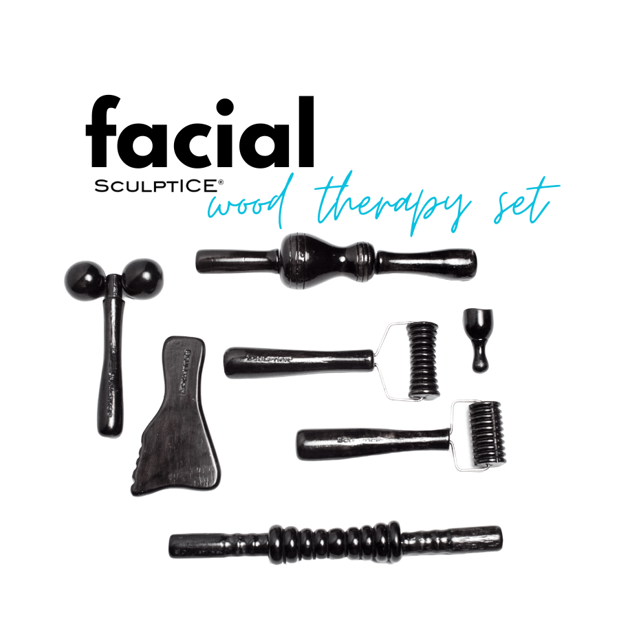 SculptICE Wood Therapy Facial Set