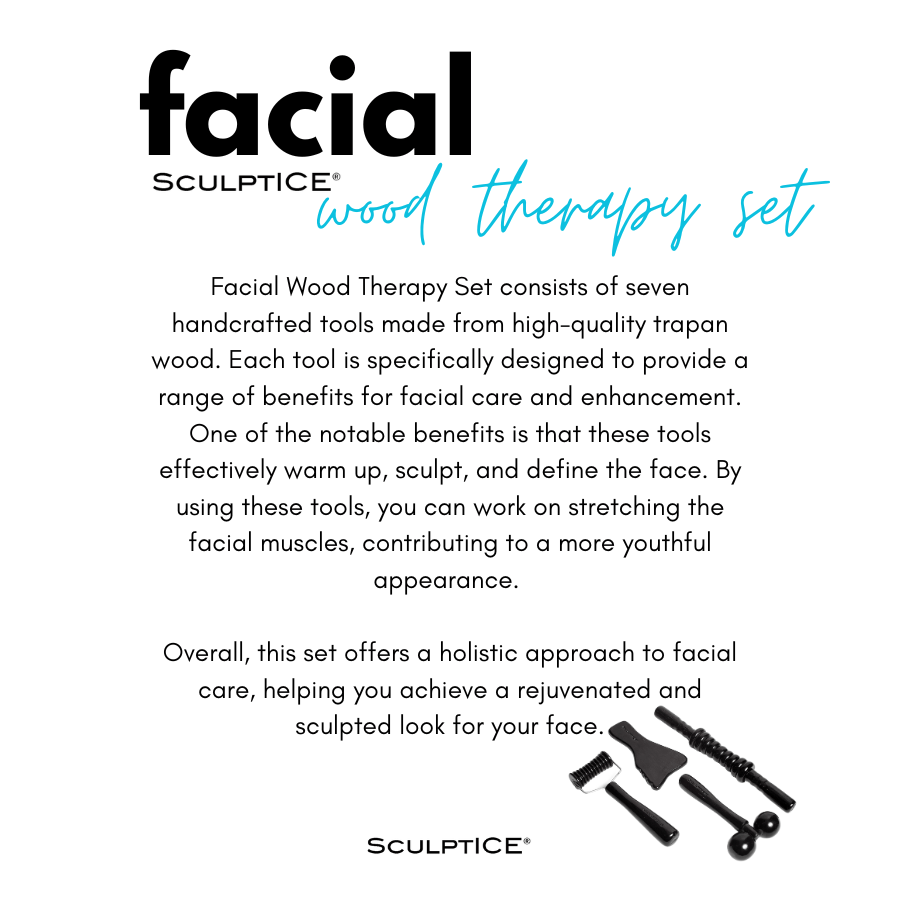 SculptICE wood Facial Set3